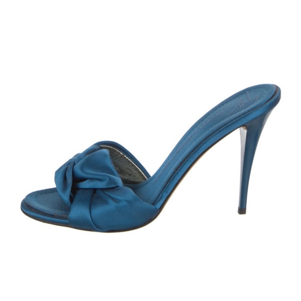 Giuseppe Zanotti Blue Satin Heels
